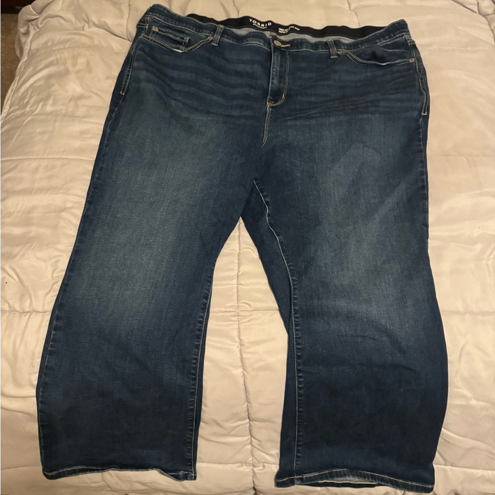 Torrid Dark Blue Ankle Jeans
